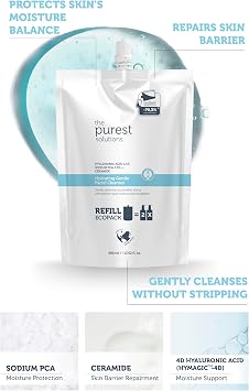 The Purest Solutions Moisturizing And Barrier Repair Dry Combination Skin Cleansing Gel Ecological Replacement Package 400 ml