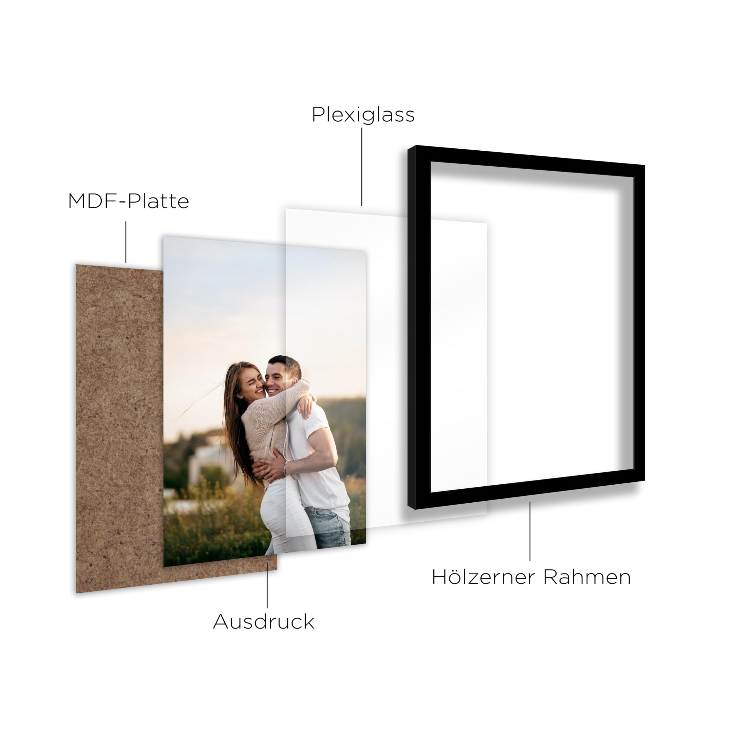 Trendy fotowand beige slaapkamer decoratie | Poster Store NL