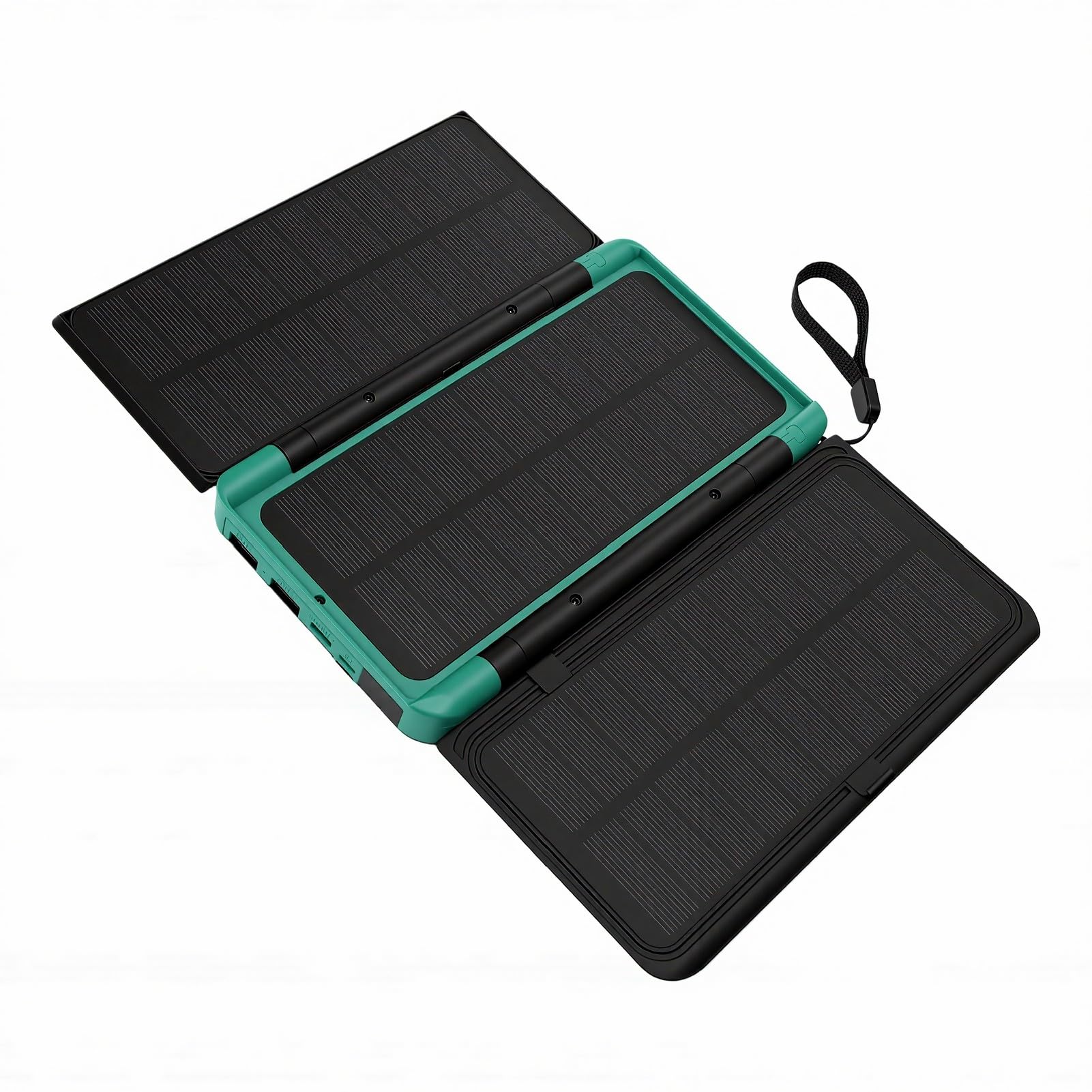 KKPLZZ Power Bank Solare da 10000 MAh con UPS, 3 Pannelli Solari Pieghevoli Uscita USB C a Ricarica Rapida PD, Torcia con Display a LED per Telecamera Router Emergenza Esterna