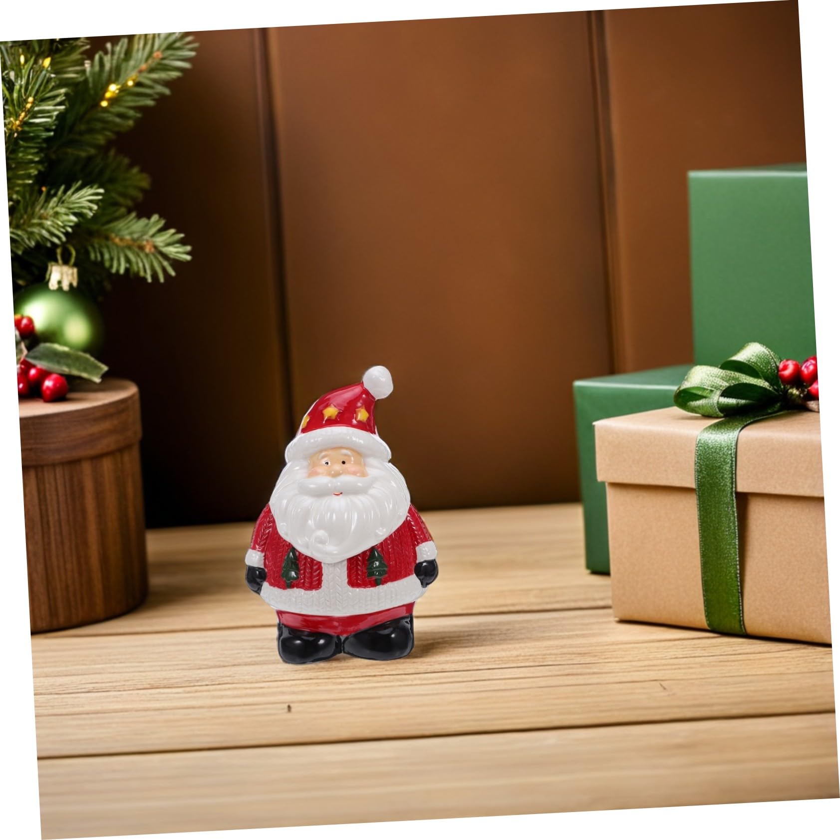 TOPBATHY Pot de bonbons biscuits décoration de noël Conteneur de bonbons de vacances Conteneur des friandises Pot de thé étanche des aliments