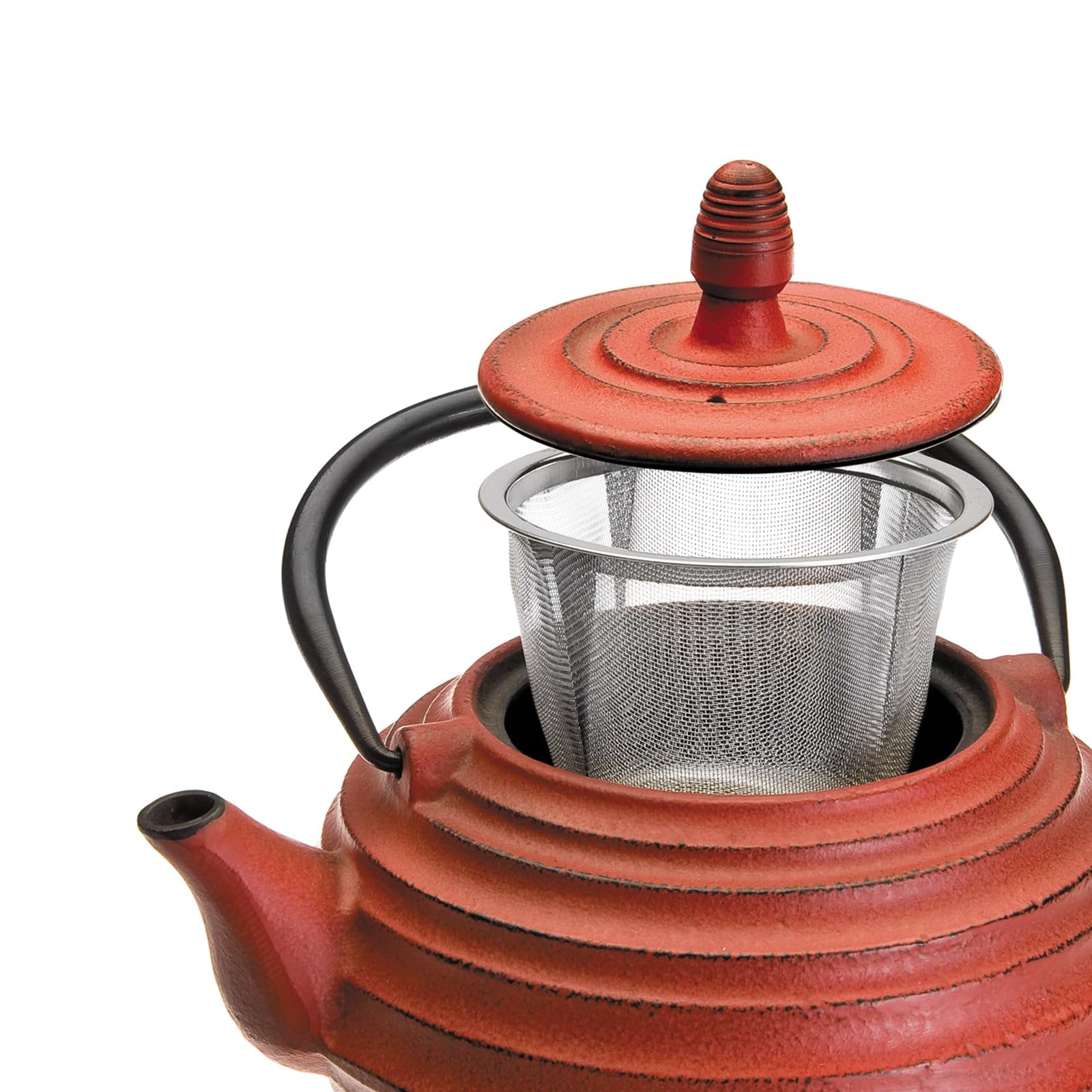 Ibili - Théière en Fonte Ceylan, 0,7 Litre, Intérieur Émaillé, Compatible avec les Plaques à Induction