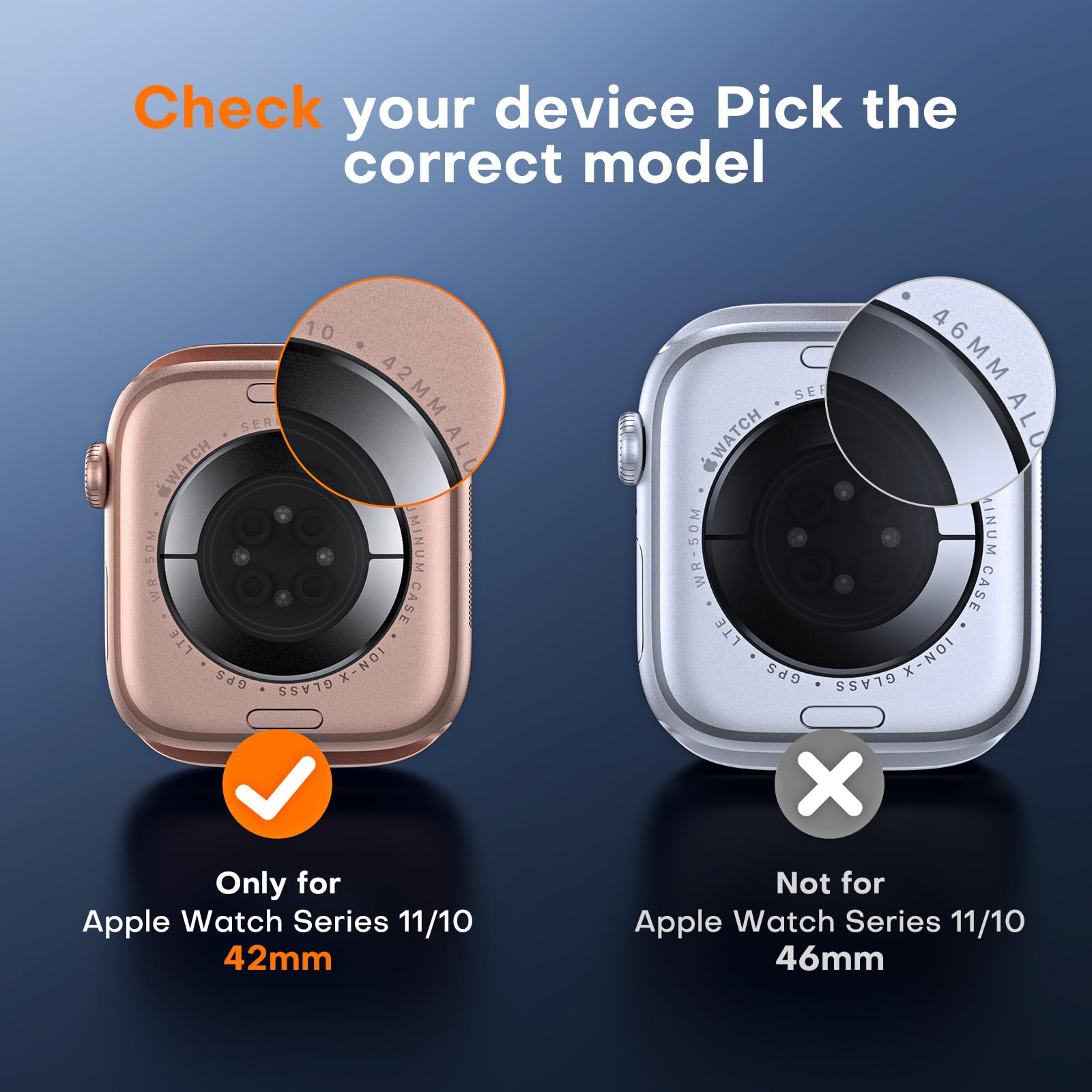 TOCOL 8 Pezzi Pellicola Protettiva per Apple Watch Serie 11 10 42mm, Pellicola in TPU Flessibile Anti-Graffi, Trasparente HD e Senza Bolle Protezione Schermo per Apple Watch 42mm