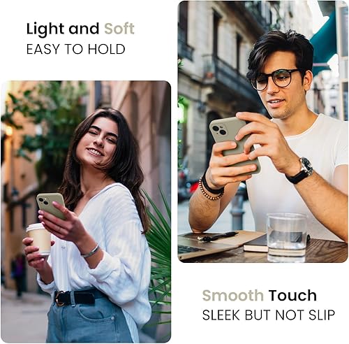 Miniatura 289 de FireNova Funda para iPhone 14 Pro, funda de silicona mejorada [protección de cámara] con [2 protectores de pantalla], forro interior de microfibra