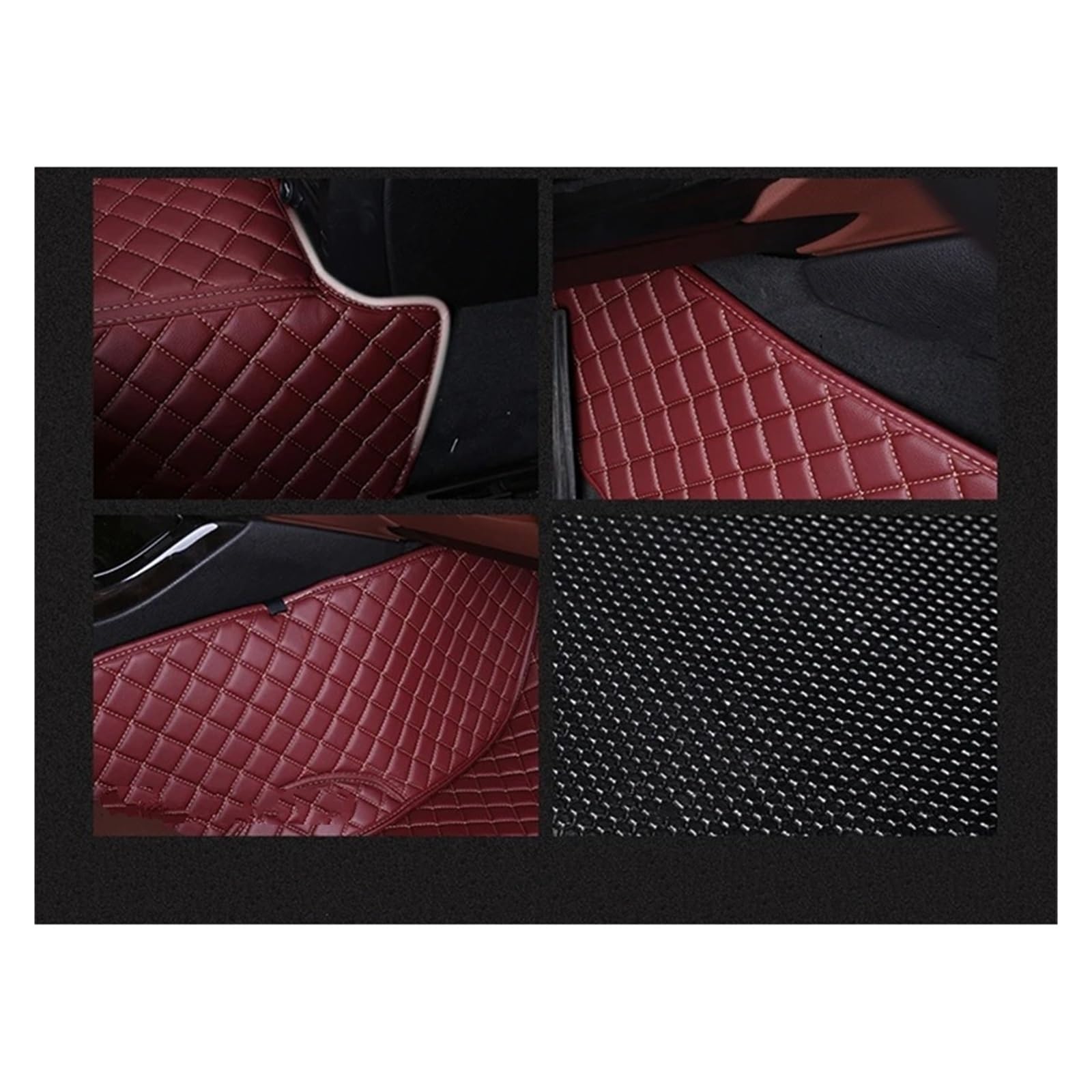 Tapis Sol Voiture Tapis De Sol Auto pour Peugeot 508 Berline 2010-2023 Tapis sur Mesure(All Black,2010-2018 508)