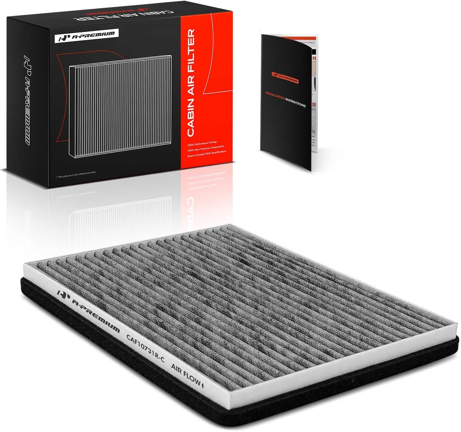 Cabin Air Filter with Activated Carbon Compatible with Suzuki Grand Vitara 2006-2013, 2.4L 2.7L 3.2L, Replace# 9586154J00