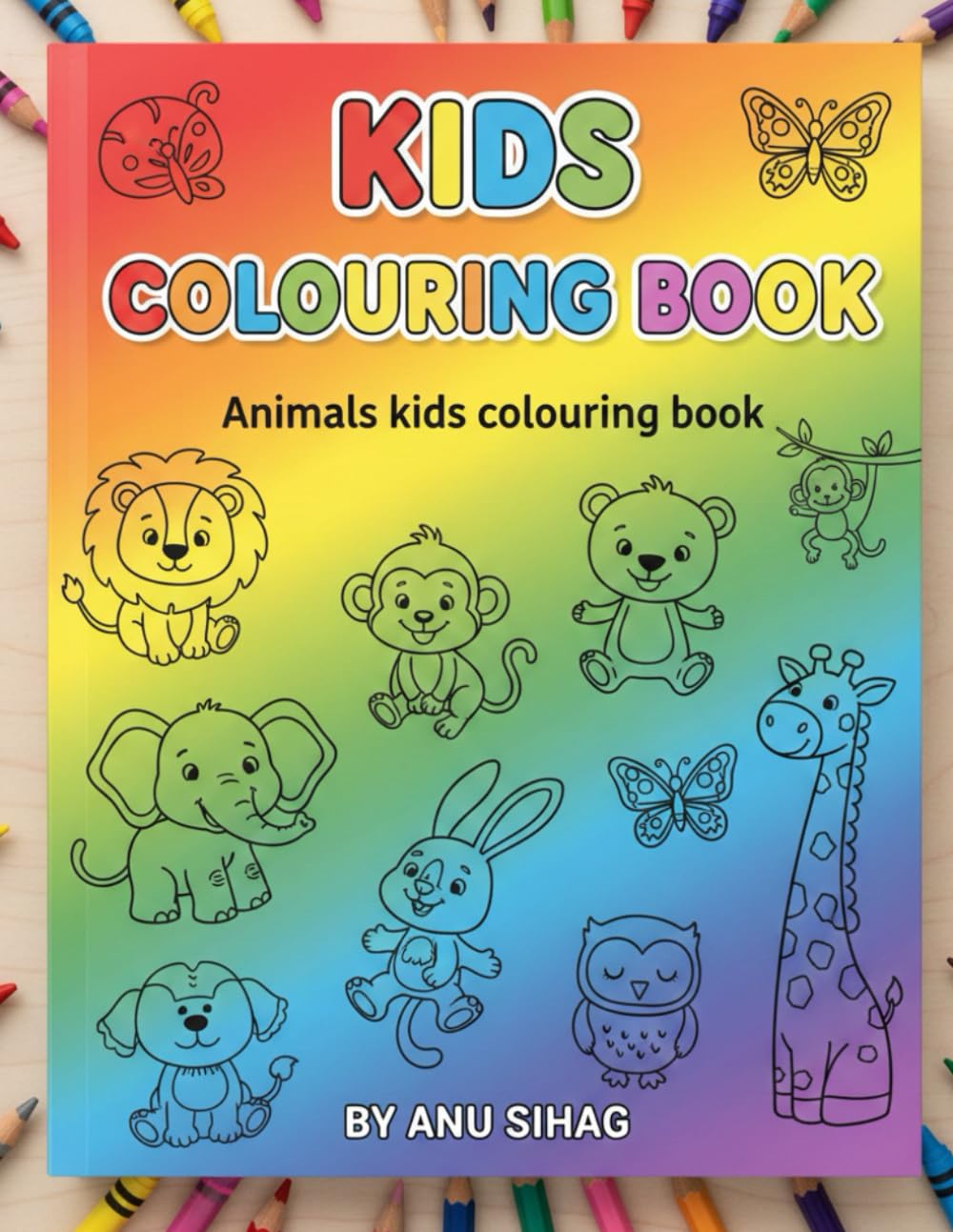 Amazing Animals Coloring Book: Fun Animal Illustrations for Kids Ages 3-6 to Color and Explore