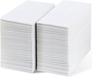 Disposable Hand Towels For Bathroom - 200 Pack Linen-Feel Guest Towels, Disposable Bathroom Napkins Bulk, 12"x17" Soft & Absorbent Cloth-Like Paper Hand Towels For Bathroom - White