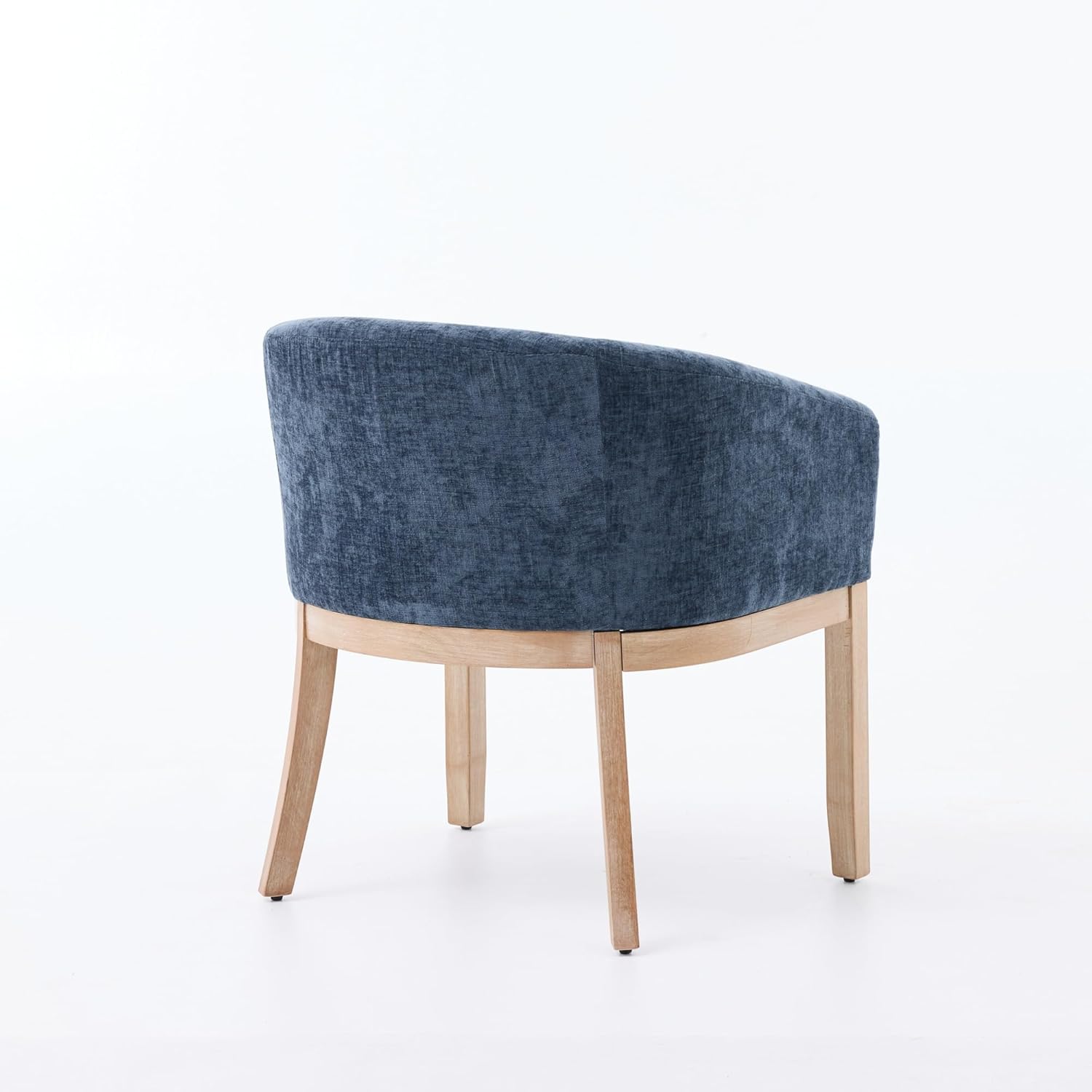 Plush Cushion Lazy Single Sofa, Mid-Century Sofa Chair with Anti-Scratch Legs, Fashion Deep Seat Sofa for Indoor Dining & Living Use, Blue