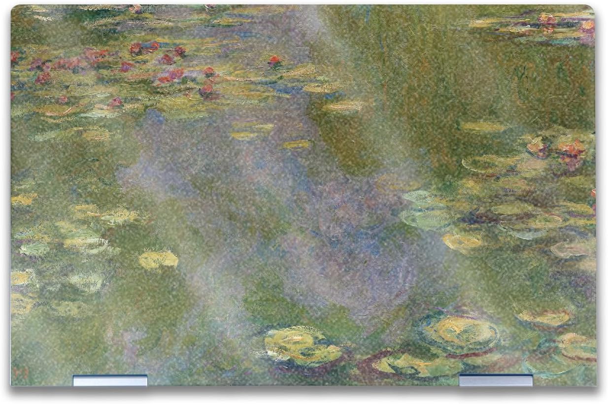 Glossy Glitter Laptop Skin Compatible with HP Envy x360 14” (2023) - Water Lilies - Premium 3M Vinyl Protective Wrap Decal Cover - Easy to Apply | Crafted in The USA by MightySkins