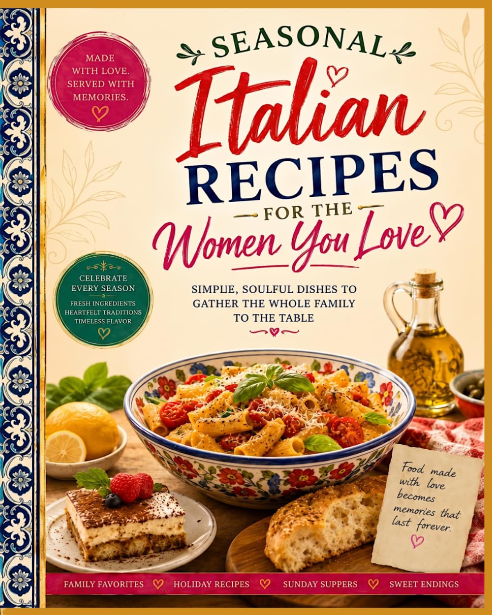 SEASONAL ITALIAN RECIPES for The Women You Love: Simple, Soulful Dishes to Bring Your Whole Family to the Table
