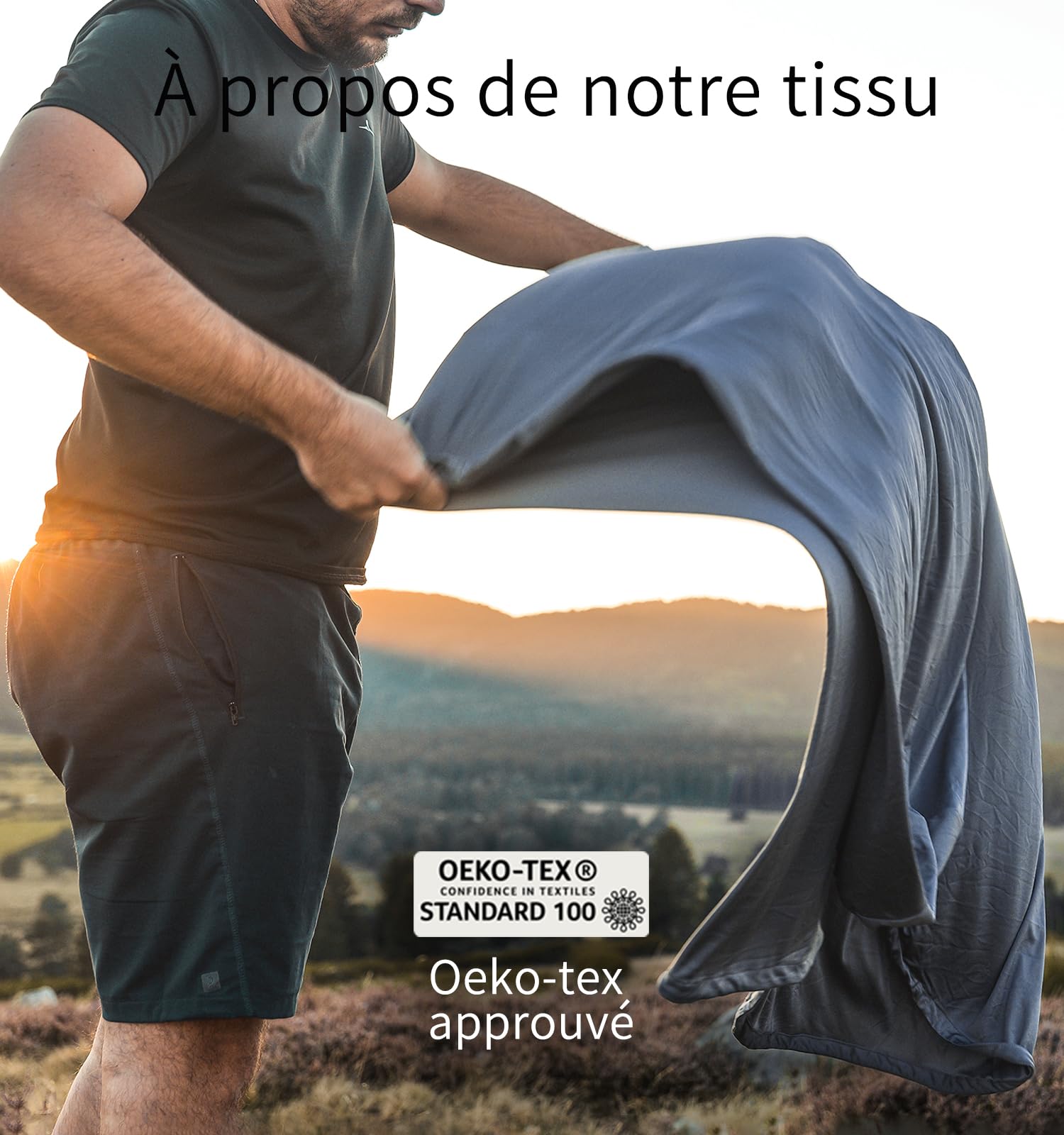 Litume Sac de Couchage Compact Litume avec Doublure en Velours, léger 3 Saisons, Sac déperlant pour Temps Chaud et Froid, Confortable pour randonnée, Camping, Voyage
