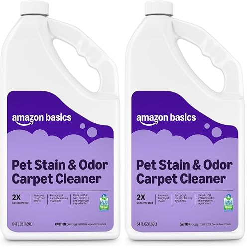 Amazon Basics Pet Stain and Odor Remover, 64 Fl Oz (Pack of 2)