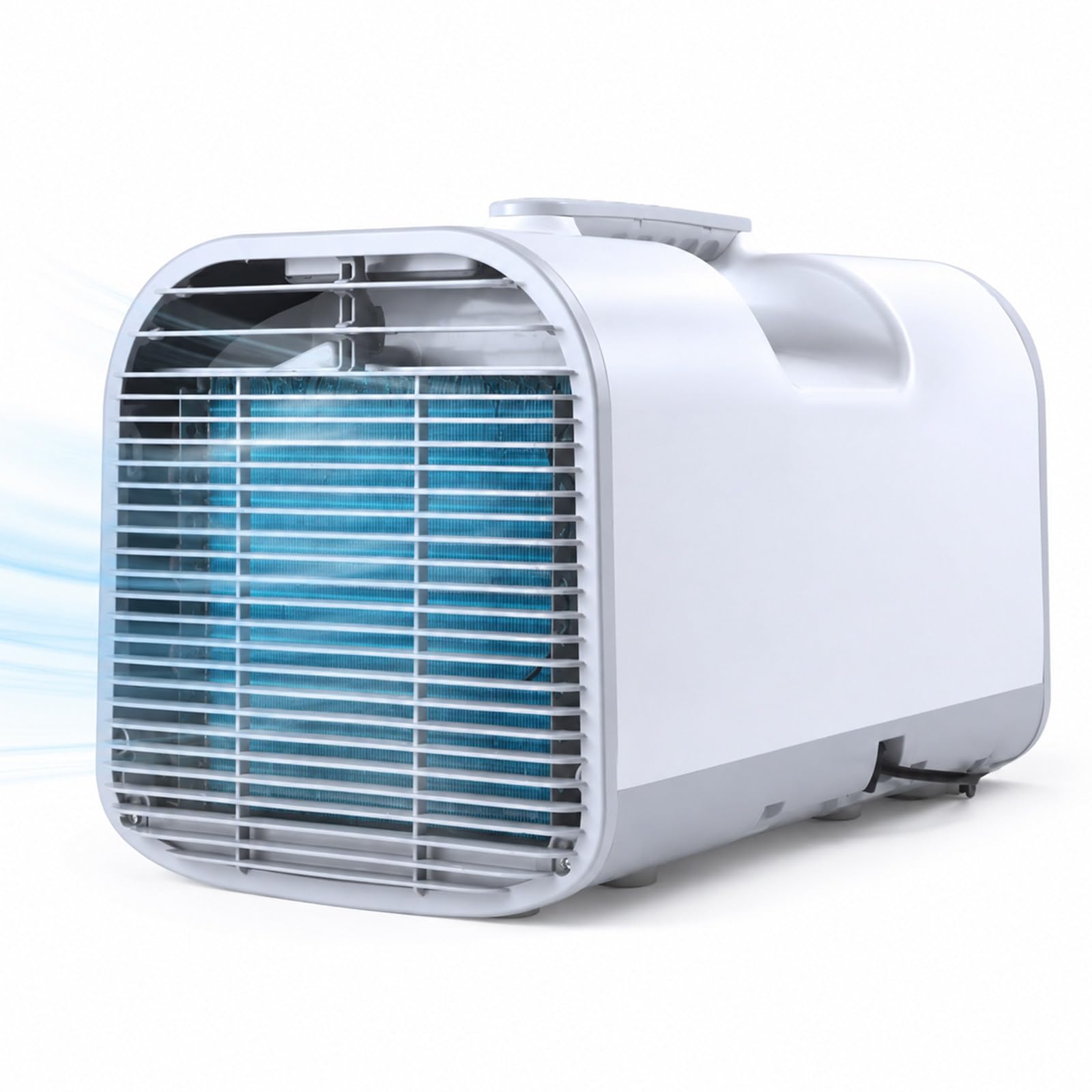 pealiritansemen Portable Air Conditioner 4777 BTU, 4-in-1 Tent Air Conditioner with Cooling, Fan, Sleep and Dehumidifier Modes, AC/DC Camping Air Con with Remote, Voice Control and 12H Timer