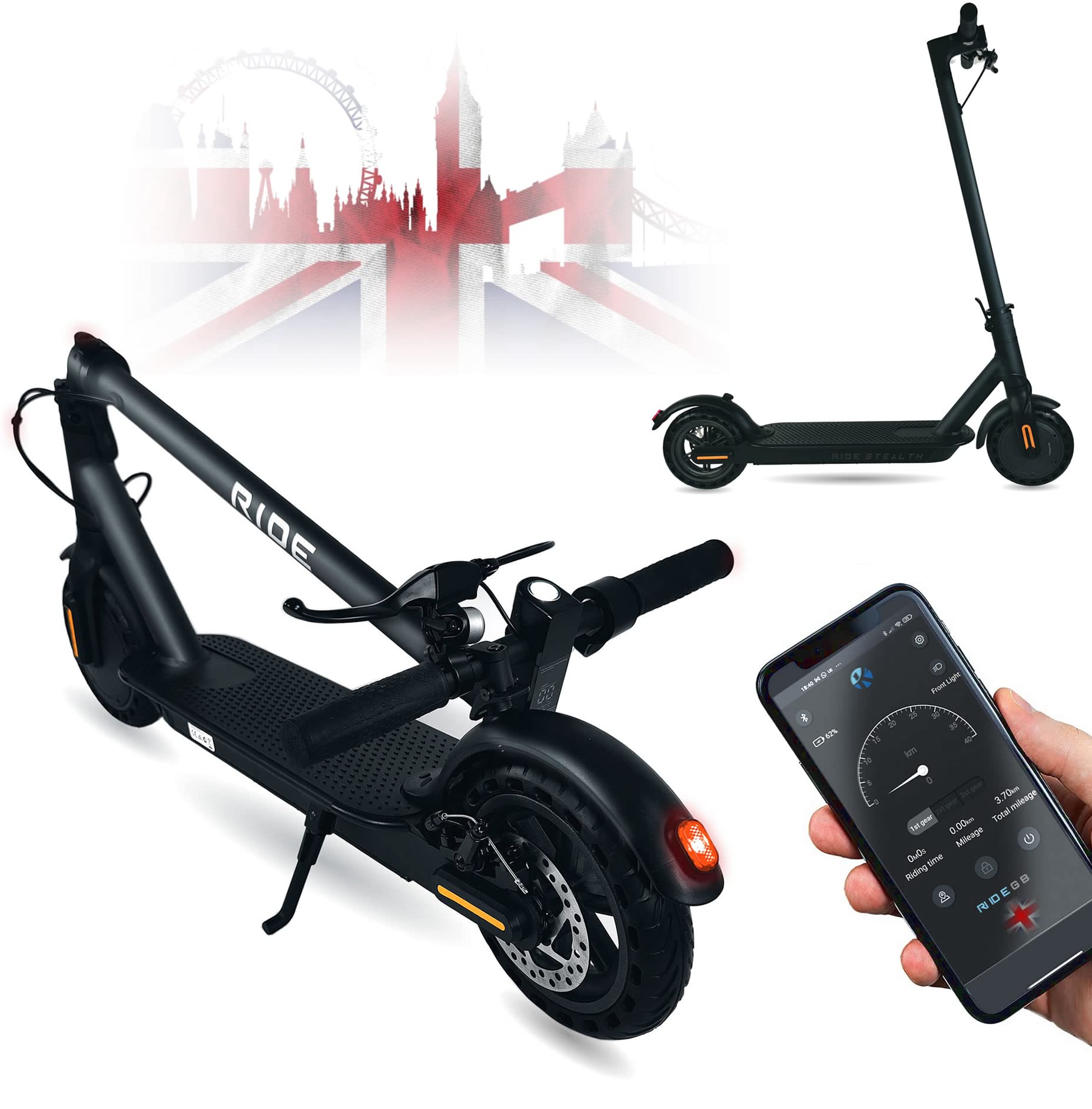 Buy RIDE STEALTH (PWR7) electric scooter ( 350/500 watt Max power) * 30