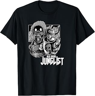 Junglist Raver Spray Can EDM Drum and Bass T-Shirt