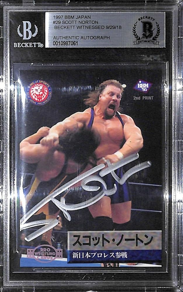 Amazon.com: Topps Scott Norton Signed 1997 Bbm New Japan Pro