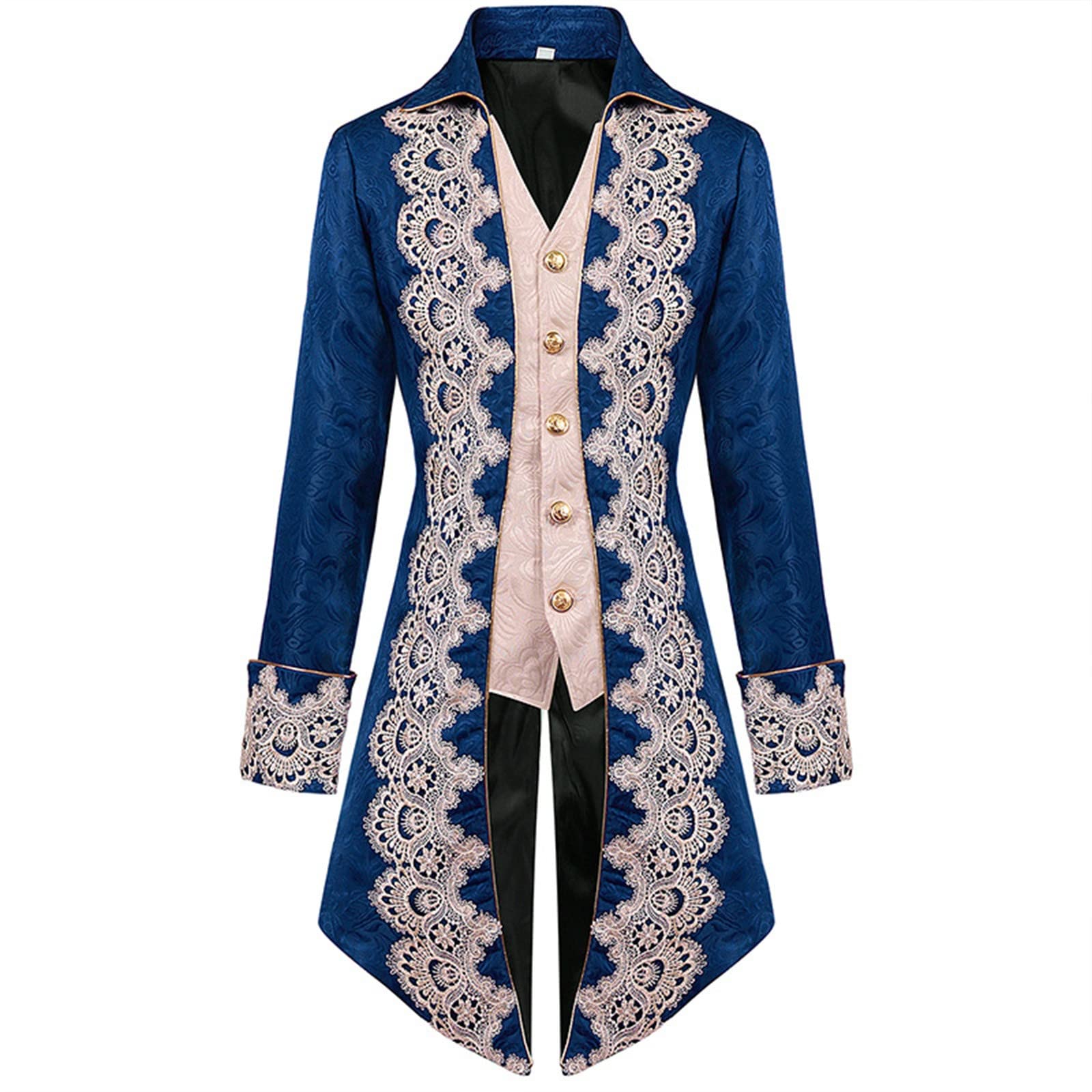 Giacca Vintage da Uomo- Cappotto Gotico Uomo Steampunk Vittoriano Vintage Giacca Vampiro Cappotto Pelle Costume Gotico Uomo Giubbotto Abbigliamento Gotico Cappotto Vintage con Cappuccio E Cerniera