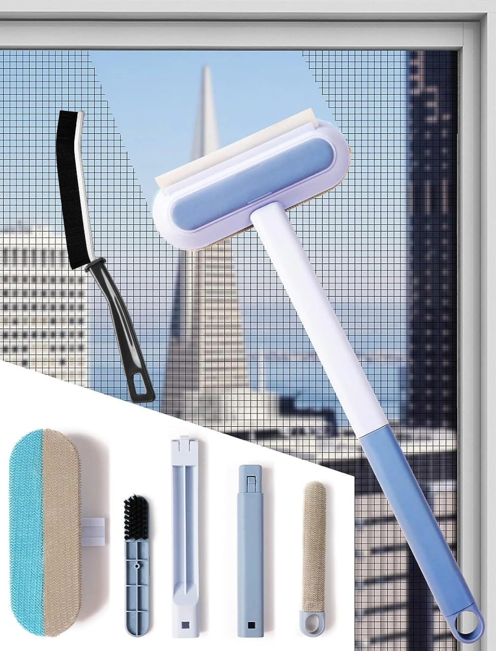 Dukaan Plastic Gap Cleaning Brush,Bathroom Gap Cleaning Brush,Clean The Dead Corners of Kitchen Tiles,Multifunctional Window Slots,Multi-Purpose Door Window Track Deep Cleaning Brush (1)-image-19