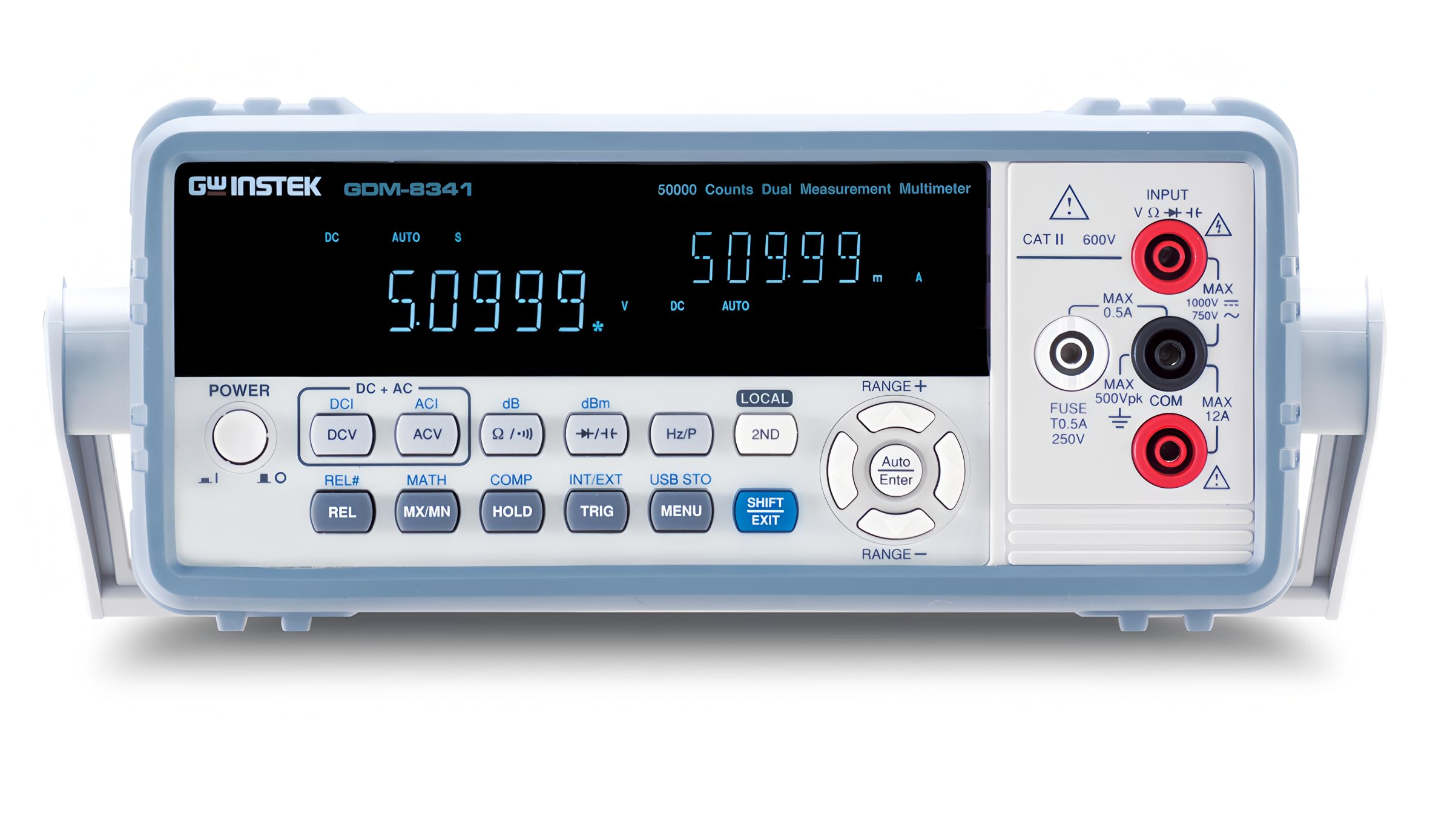 Tisch-Digitales True RMS Multimeter GDM-8342 GDM-8341 Dualmess Multimeter Automatische Bereichsumschaltung 50.000 Zähler VFD Anzeige 11 verschiedene Messfunktionen (GDM-8341)