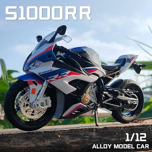 Miniatura 7 de COOLPUR Modelo de motocicleta fundido a presión para S1000RR, modelo de motocicleta realista, juguete o colección de moto para niños a escala 112,