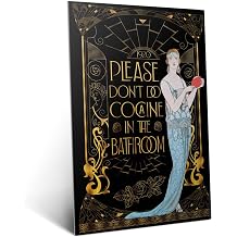 Displate Metal Poster Art Deco Funny Bathroom Room Decor Wall Art M