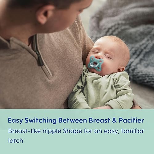 Miniatura 5 de MAM Comfort - Chupete para bebé, 100% silicona ligera, estuche esterilizador, unisex, 0-3 meses (paquete de 2)