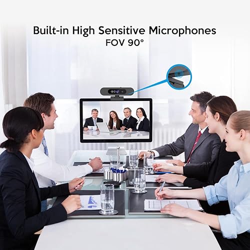 Miniatura 4 de TOALLIN Cámara web Full HD 1080P para Windows Hello Face Login reconocimiento facial IR Windows Hello Webcam con micrófono cámara de computadora