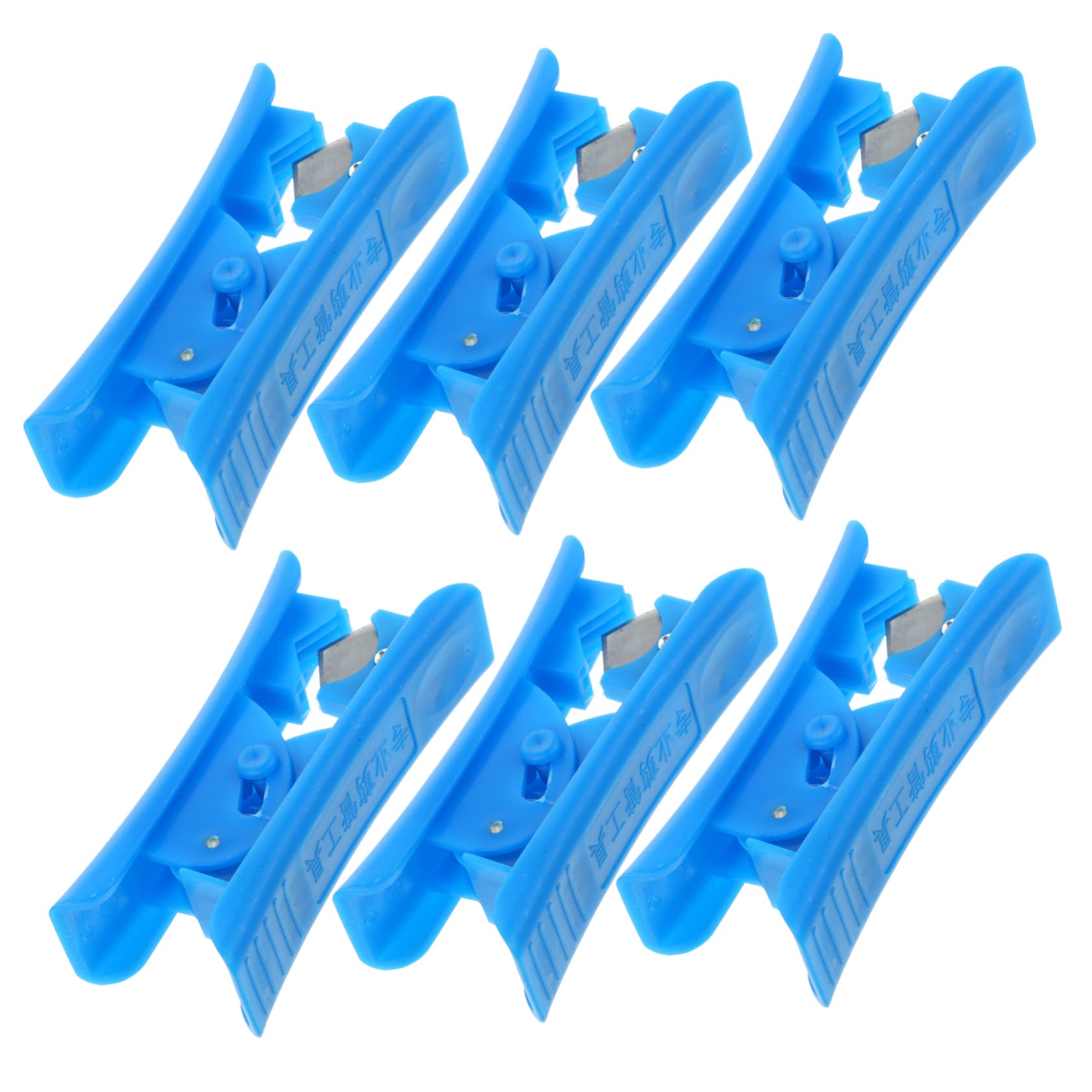 SEWACC Professional 6pc Plastic Tube Cutters Ratchet Shears for Pvc Pe Vinyl Rubber Tubing Comfortable to Hold