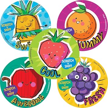 SmileMakers Fruity Scratch N Sniff Stickers 75-Pack