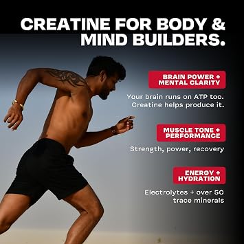 Danger Creatine Monohydrate + Electrolytes by Dave Asprey, 60 Servings