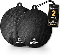 HOUSY Scratch and Heat Resistant Induction Floor Protector – Set of 2 Mats and Induction Glass Fibre Glass Washable and Safe for the Kitchen (2 Pieces)