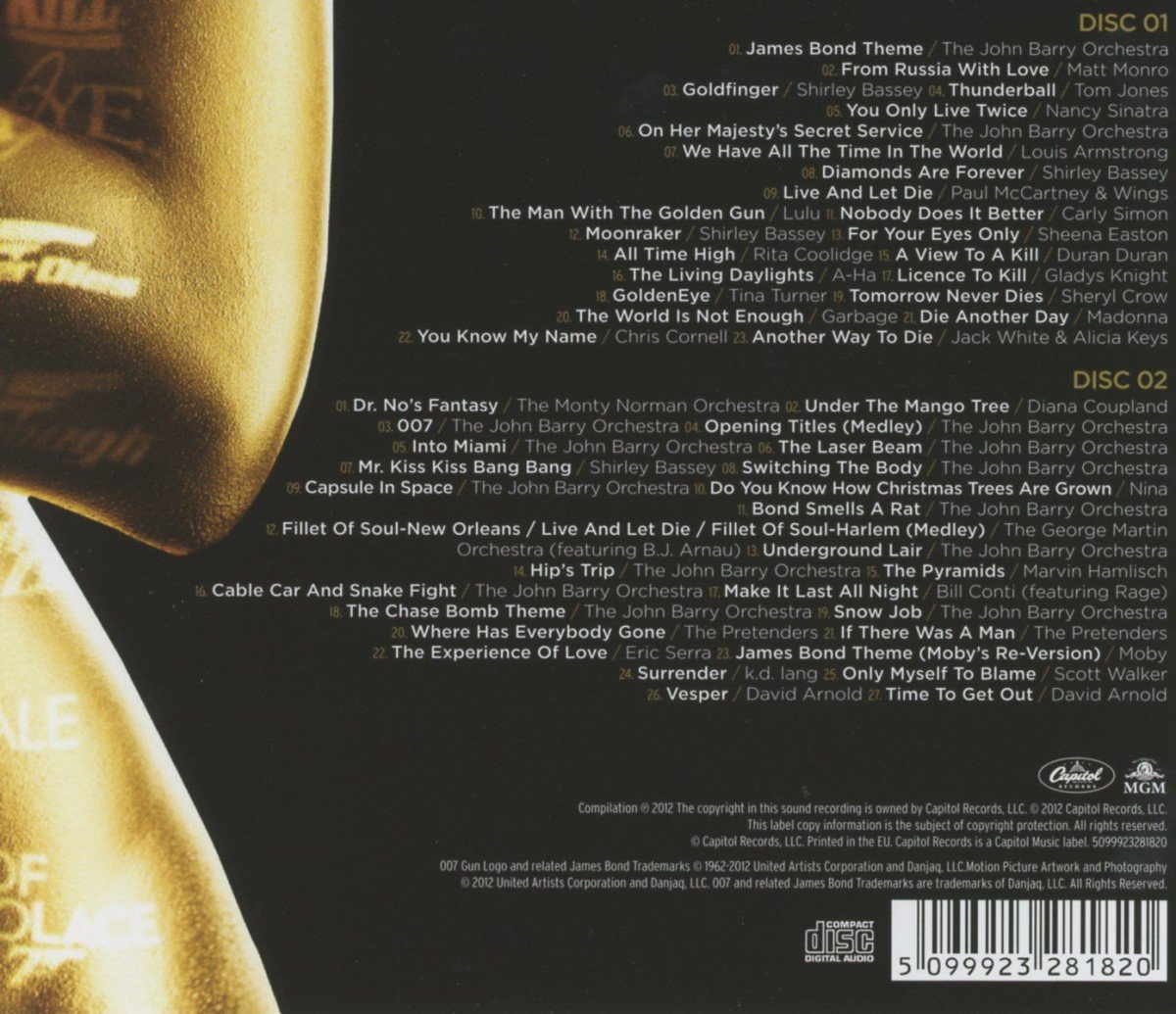 Best of Bond...James Bond 50 Years - 50 Tracks