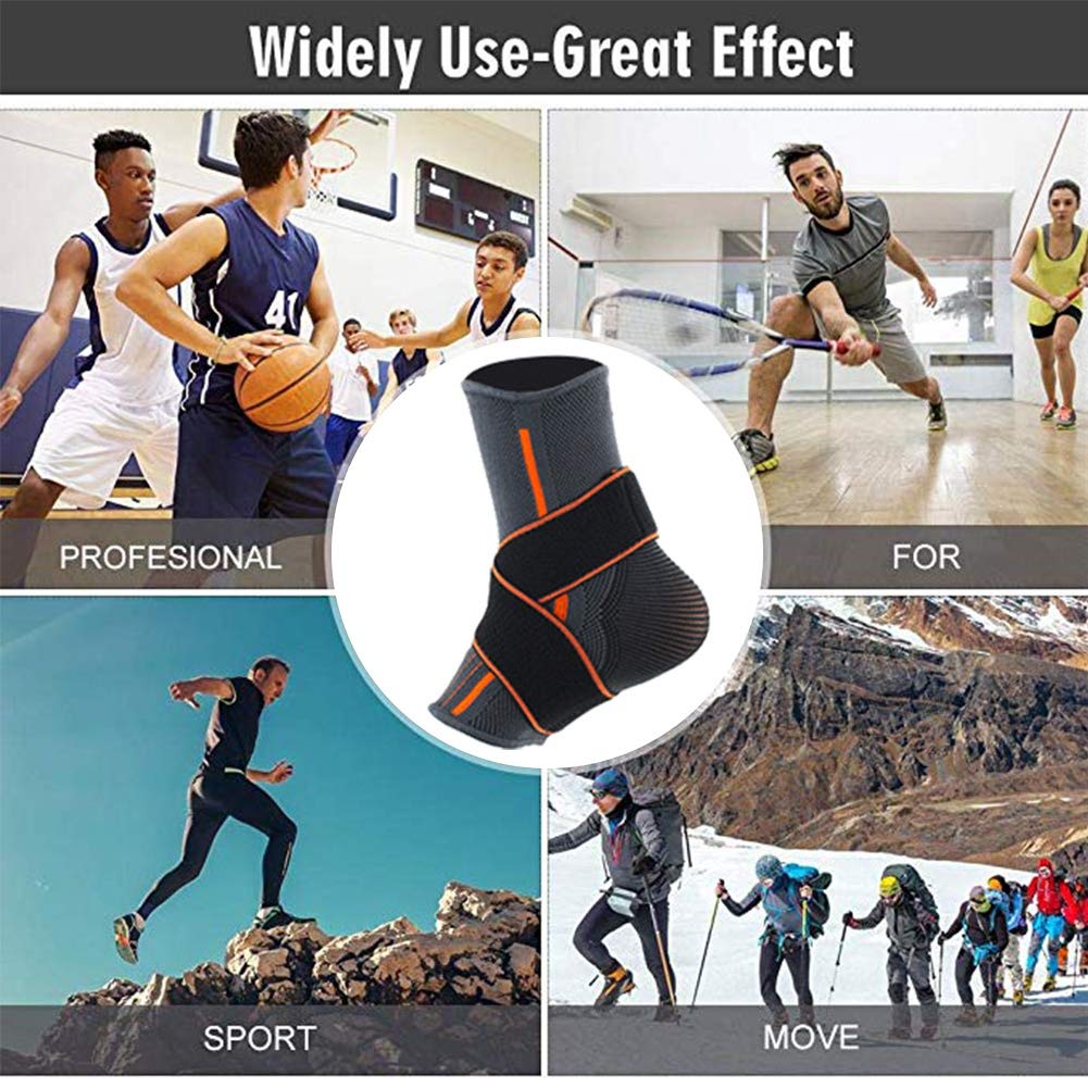 Semme Tobillera Calcetín Fascitis Plantar Compresión de Tobillo Esguince Deportiva con Soporte de Protector de Tobillos para Fitness y Alivio de Dolor de Hinchazón Tendinitis (Mujer)