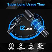 Vista 3 de Linterna LED recargable superbrillante, impermeable, 5 modos, diseño compacto, perfecta para camping, senderismo, emergencias (paquete de 2)