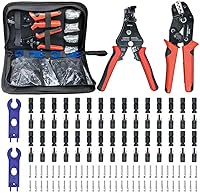 Vista 10 de Conector de Panel Solar, Kit de Herramientas de Crimpado Solar de 60 Piezas para Conectar Alambre de Cable de Panel Solar, Kit de Conectores Solares