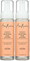 Vista 7 de Espuma para cabello Sheamoisture 7.5 onzas coco y hibisco, sin frizz