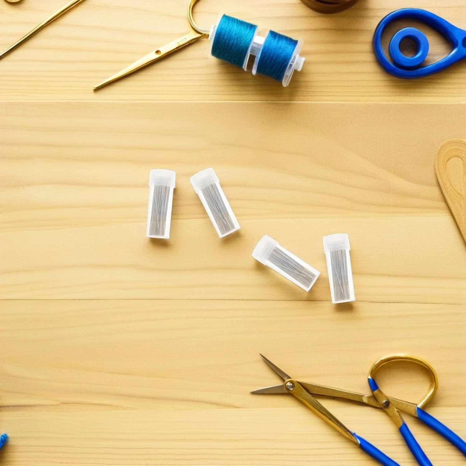 DOITOOL Embroidery Needles with Comfortable Grip Metal Sharp Pins and Portable Bottle Storage for Hand Sewing and Cross Stitch for Needlework, DIY, Fabric, and Tapestry Projects