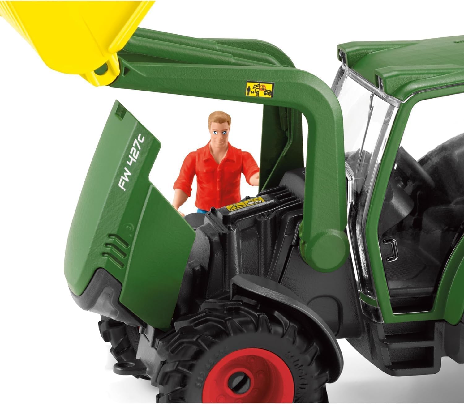 Schleich 42608 Tractor con Remolque, a Partir de 3 años, Farm World - playset, 50 Piezas