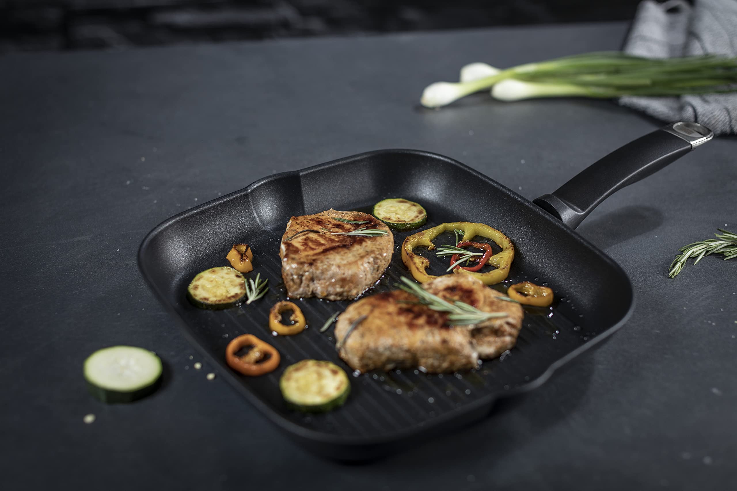 KUHN RIKON Titanio Star Grill - Sartén (28 cm, inducción, aluminio)