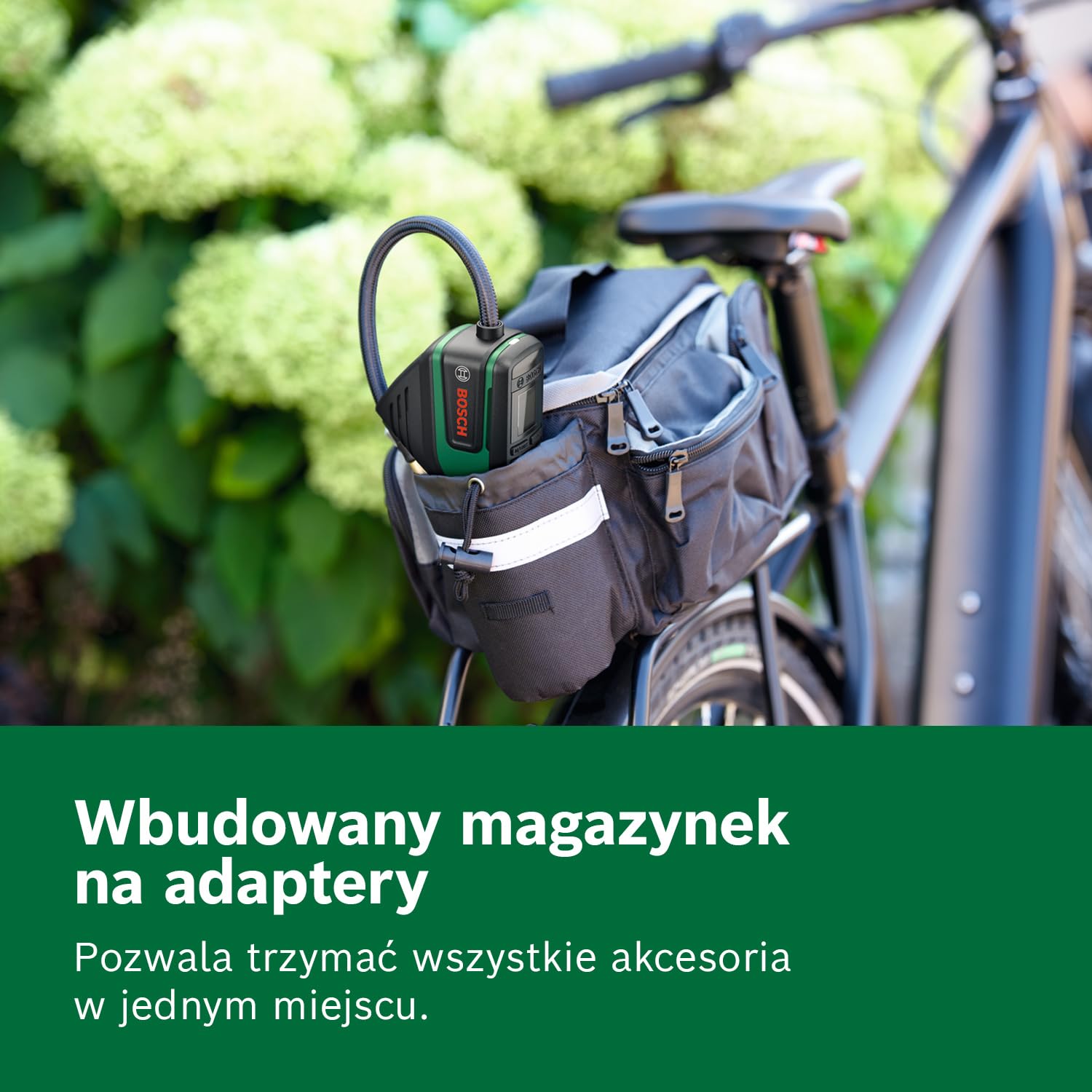Bosch PNEO Akumulatorowa pompka pneumatyczna (z zestawem adapterów ciśnieniowych, akumulatorem 4V i torbą materiałową)