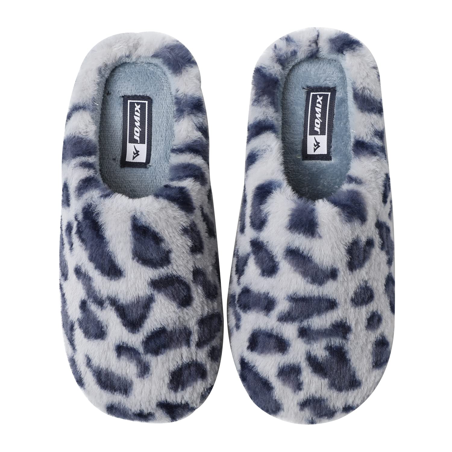 JOMIX Pantofole Donna Invernali Comode Ciabatte Pelose Calde Leopardate