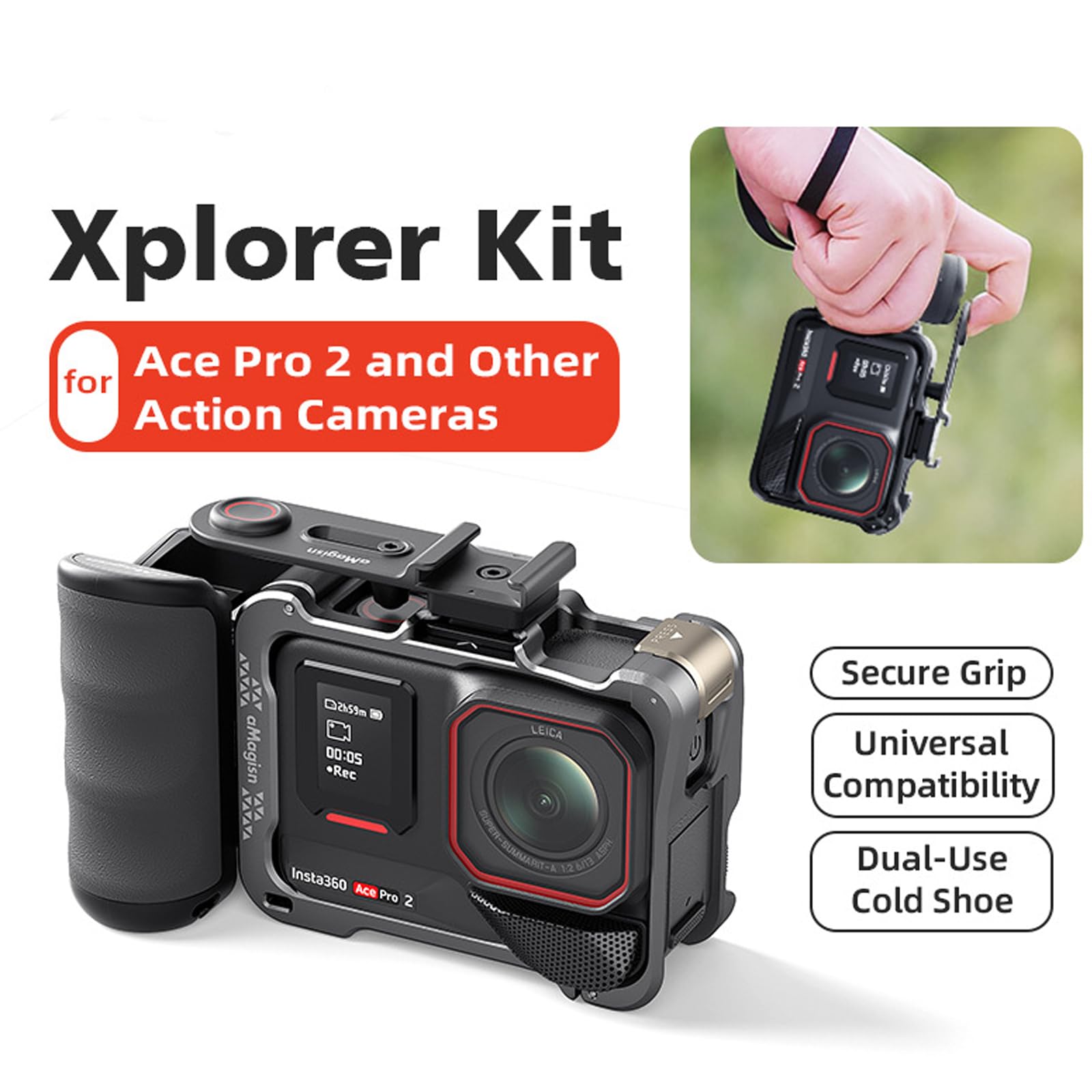 Bâton De Flottabilité Flottant Pour Selfie, Portable Pour DJI Osmo Action 4 3 Insta360 Ace Go3s X4 X3 GoPro 12 11, Accessoires De Caméra D'action