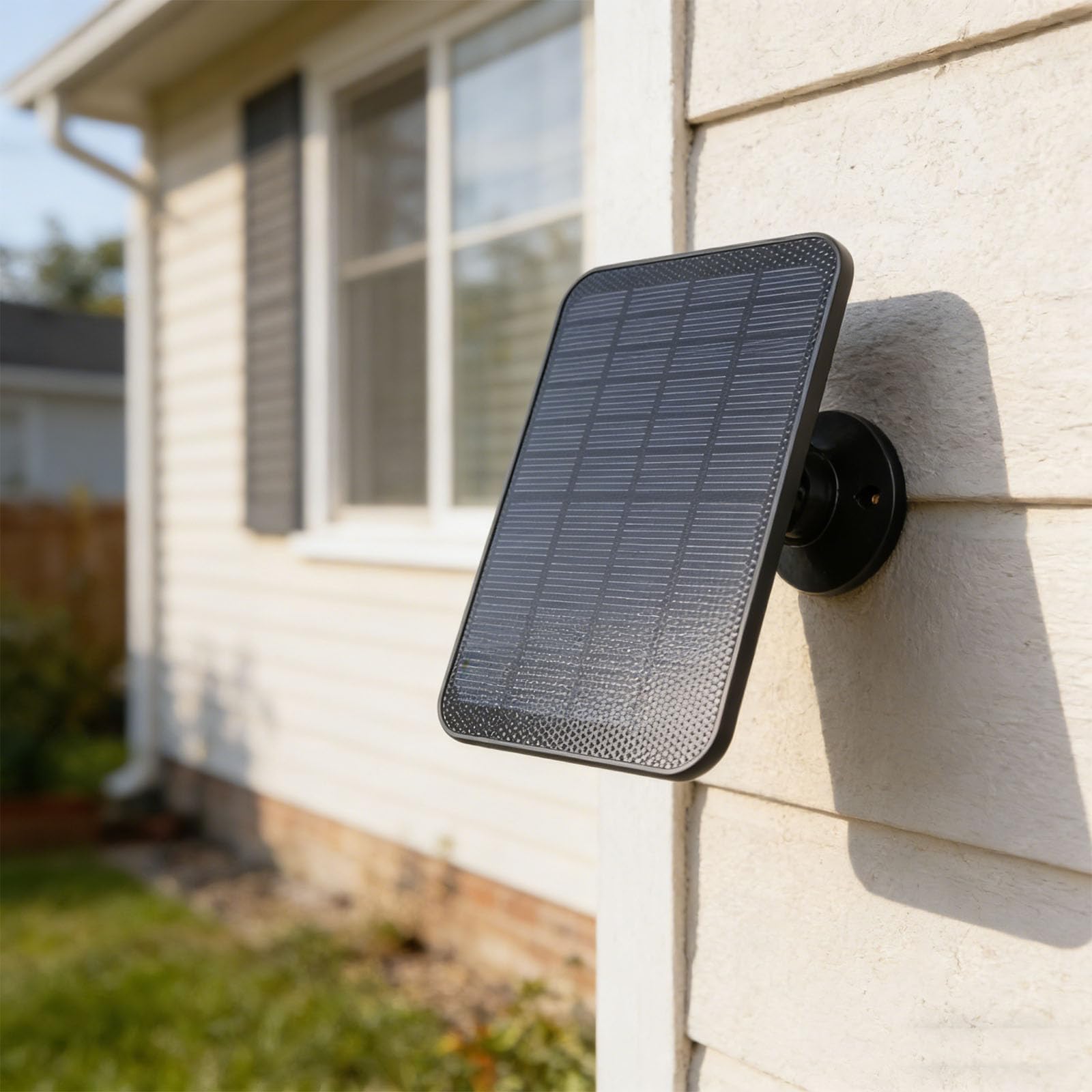 5 Stück Sun Panel Energieversorgung mit 2000mAh Akku für Überwachungskameras Wasserdicht und Verstellbare Halterung Scintillate Kamera Dauerleistung
