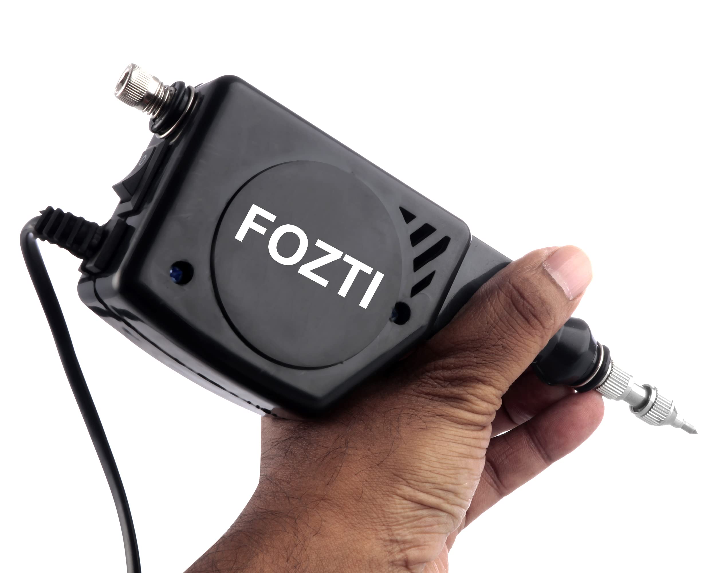 Fozti Handy Electric Engraving Machine with Carbide Point Engraver Useful to Engrave and itching on Jewellery Metal Glass Wood Plastic Glass Leather - Made in India (Black) 1
