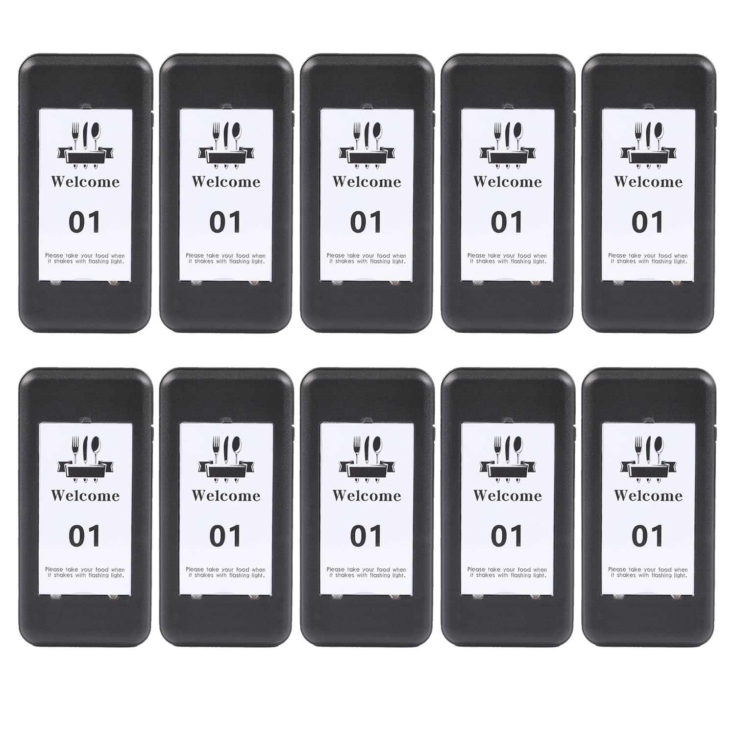 10 Pagers, Single Beeper for Restaurant Pager System Replacement, Additional Pagers for ASIN : B0D44YXB6T