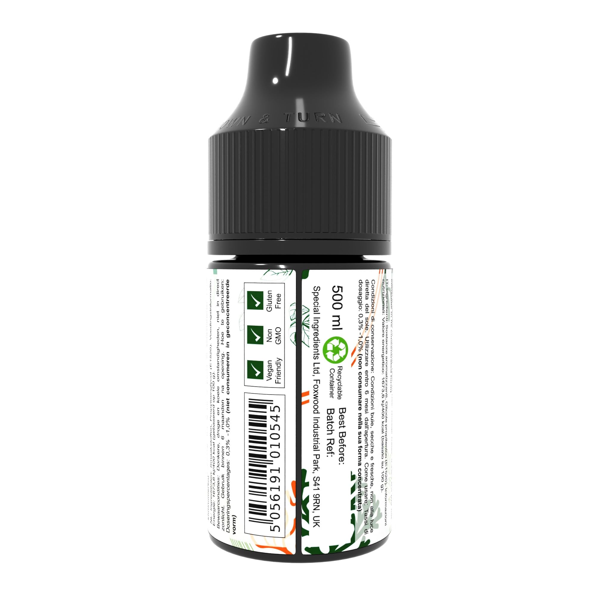Special Ingredients Flavour Drops Apple, 500 ml | Apfel-Geschmackstropfen, Lebensmittelaroma, Vegane Geschmackstropfen, Für Backen, Speisen und Getränke, Zuckerfrei