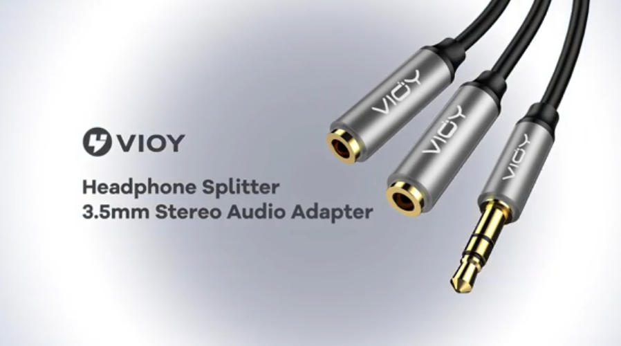 Headphone Audio Splitter, VIOY 3.5mm Stereo Audio Y Splitter Cable