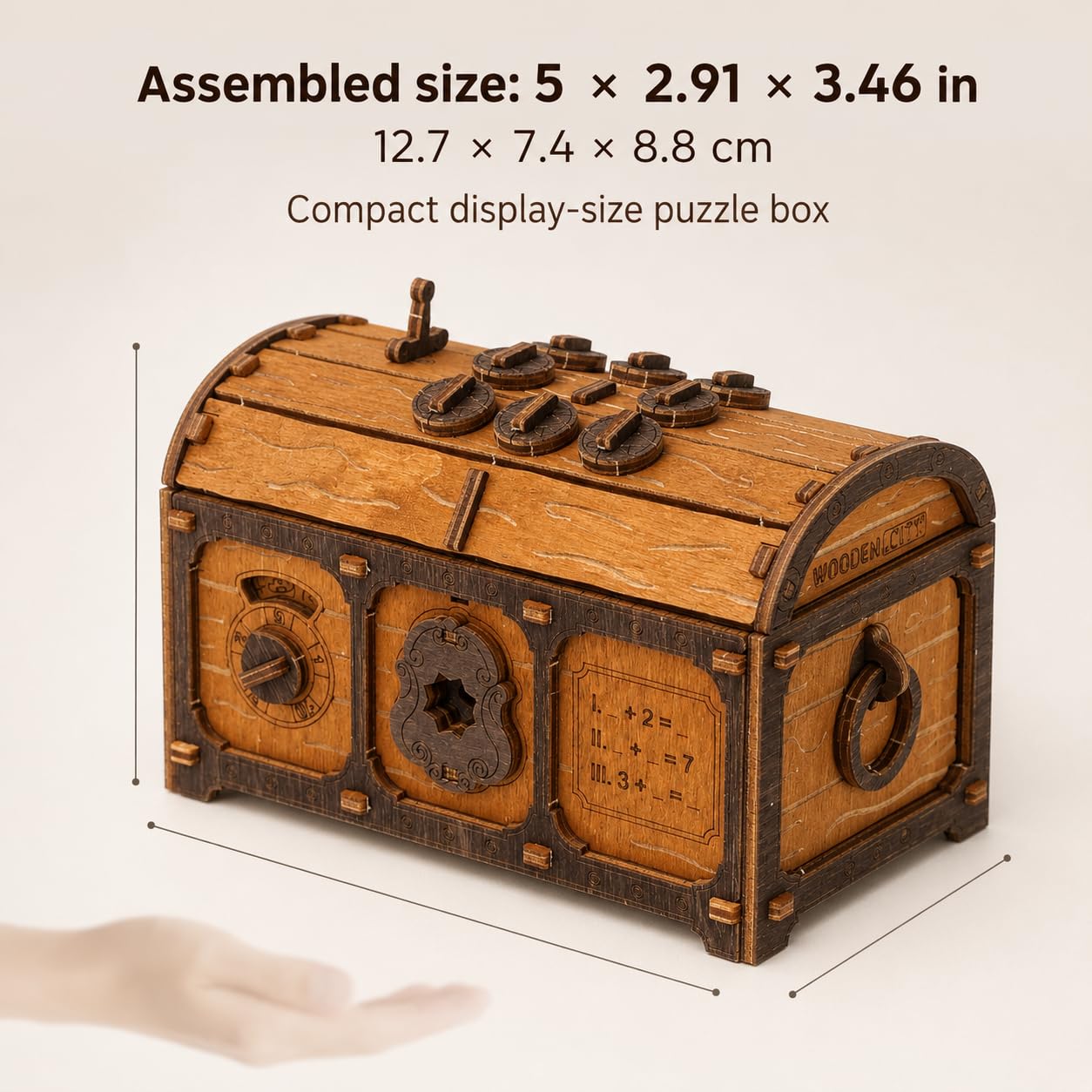 WOODEN.CITY Scrigno del tesoro Escape Room in a Box, scatola rigida per adulti, kit di legno per indizi, puzzle 3D Escape Room, puzzle meccanici in legno per adulti, scatola puzzle pirati