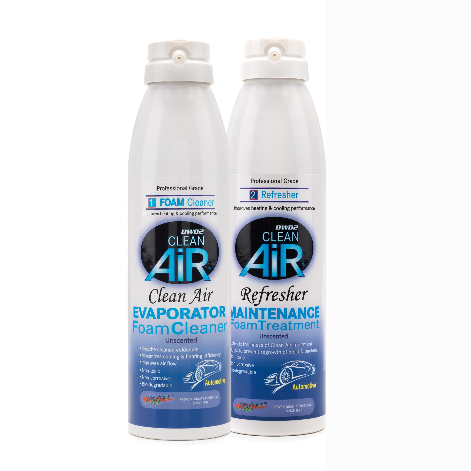 Clean Air 2 Pack Bundle Automotive AC Coil Cleaner Foaming Coil Cleaner for AC Condenser Coil Cleaner Car AC Cleaner Coil Cleaner Air Conditioner Cleaner Spray Refresh Air Conditioner (Unscented)