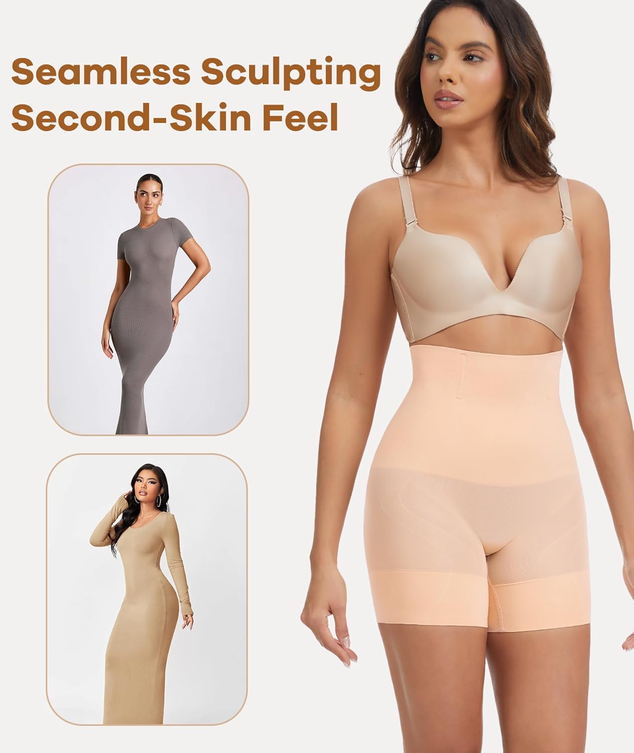 Tummy Control Shapewear for Women -Seamless High Waist Underwear,Faja Body Shaper Panties,Core Control Shorts - Image 8